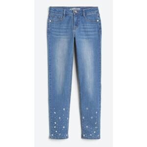 WallFlower Straight Fit Jeans Rhinestones Size 8 NWT